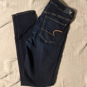 American Eagle Outfitters Women's Dark Indigo Skinny Jeans